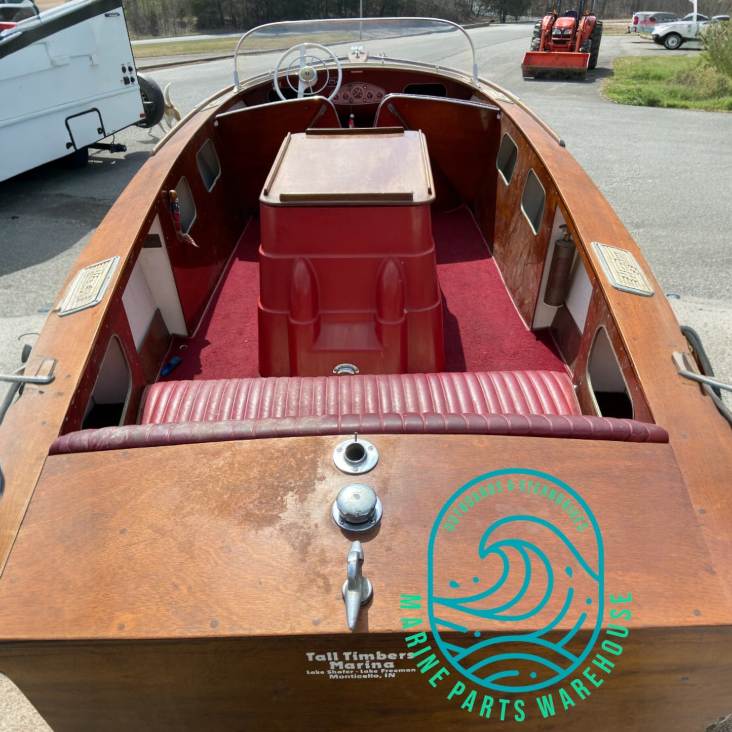 1954 HIggins 17' Runabout Boat