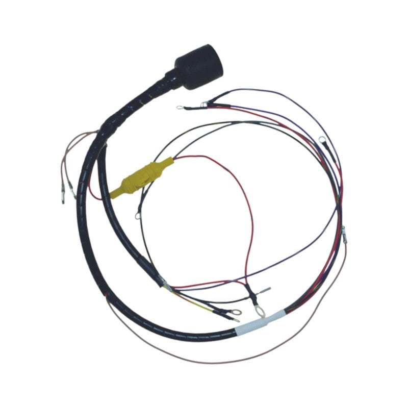 New CDI / Johnson & Evinrude 1985-1987 Wiring Harness 4 Cyl. 88-115 HP Cross Flow Engines, Twin Power Packs, Round Plug OEM # 413-5253