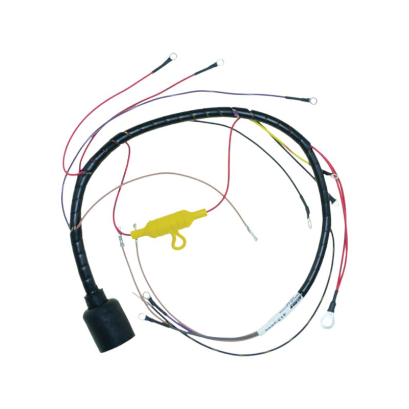 New CDI Johnson & Evinrude 1985 Wiring Harness 4 Cyl. 120-140 HP Loop Charged Engines, Round Plug OEM # 413-3590