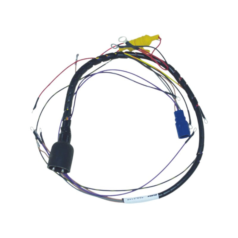 New CDI / Johnson & Evinrude 1986-1987 Wiring Harness 4 Cyl. 120-140 HP Loop Charged Engines, Round Plug OEM # 413-3145