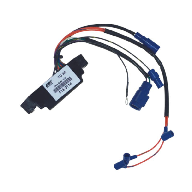 New CDI Johnson & Evinrude 1986-1988 Power Pack 6 Cyl. Cross Flow Engines, 5800 RPM Limit 150-175 HP OEM # 113-3114