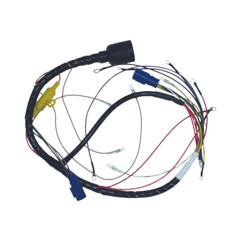 New CDI Johnson & Evinrude 1989-1990 Wiring Harness 6 Cyl. 150-175 HP Cross Flow Engines, Round Plug w Quick Start & S.L.O.W. OEM # 413-3852