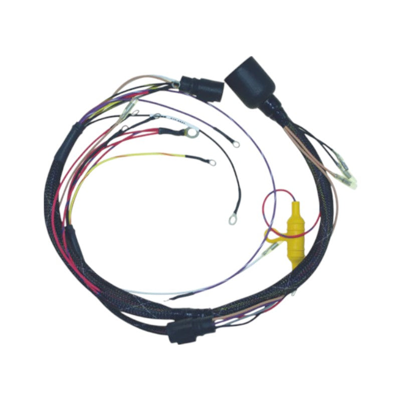 New CDI Johnson & Evinrude 1991 Wiring Harness 6 Cyl. 150-175 HP Cross Flow Engines, Round Plug w Quick Start & S.L.O.W. OEM # 413-4221