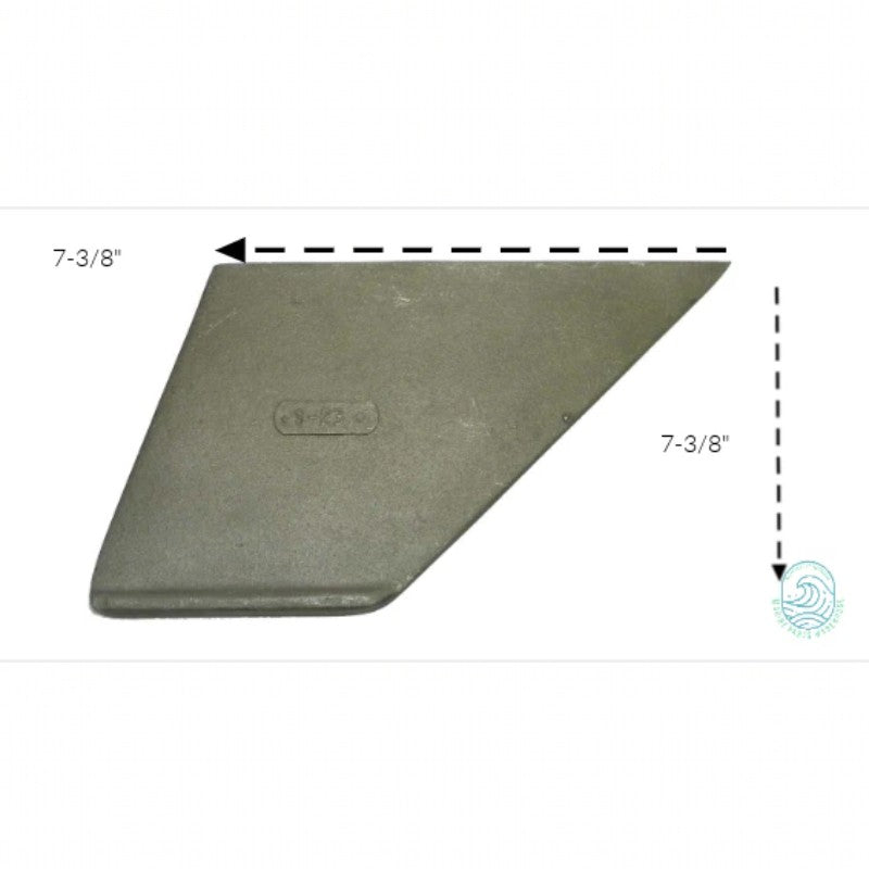 New WSM _ Force 85-150 HP 1989 & later 125 New Style Swept Back 2-Stroke Replacement Outboard Skeg