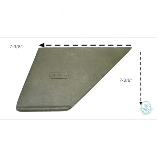 New WSM _ Force 85-150 HP 1989 & later 125 New Style Swept Back 2-Stroke Replacement Outboard Skeg