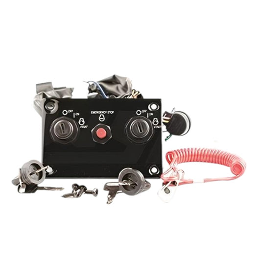 New WSM _ Suzuki 1998-2017 60-250 HP Dual Outboard Ignition & Emergency Stop Switch Panel Assembly