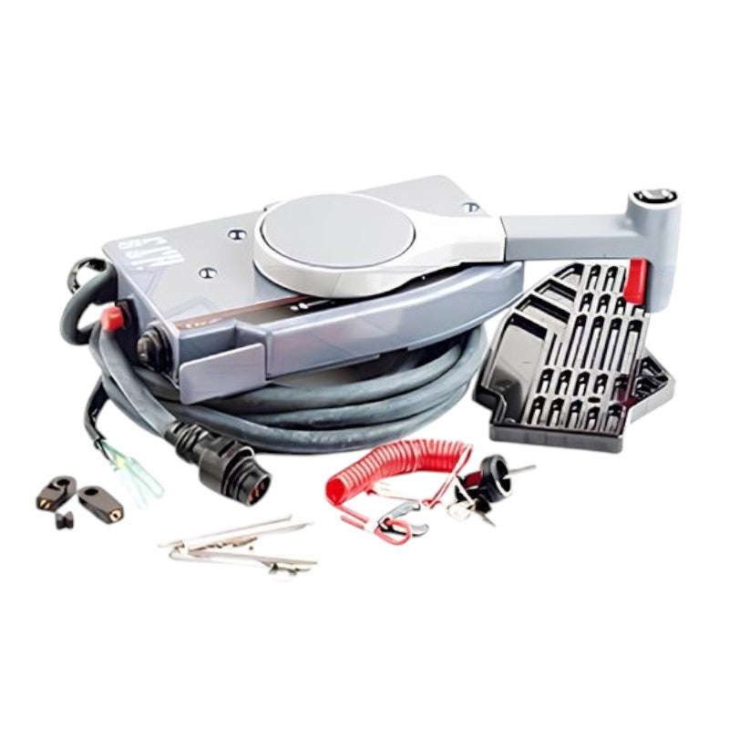 New WSM _ Yamaha 1988 50 HP Outboard Control Box Assembly - PULL TO OPEN