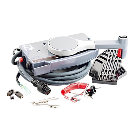 New WSM _ Yamaha 1988 50 HP Outboard Control Box Assembly - PULL TO OPEN
