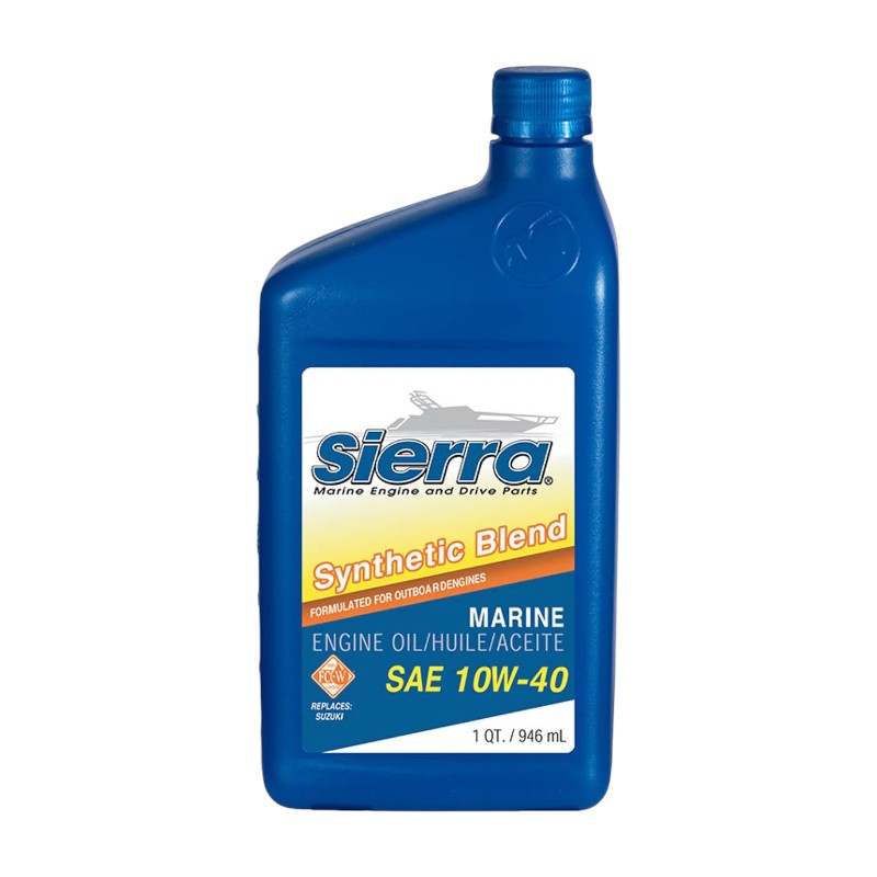 New _ OEM Sierra 5W-30 Semi-Synthetic Outboard Engine Oil Part # 18-9555-2