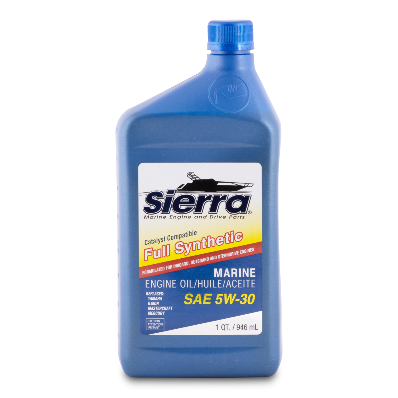 New _ Sierra OEM 5W-30 Full Synthetic Outboard Engine Oil Part # 18-9558-2