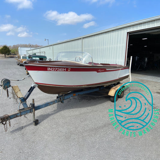1954 HIggins 17' Runabout Boat