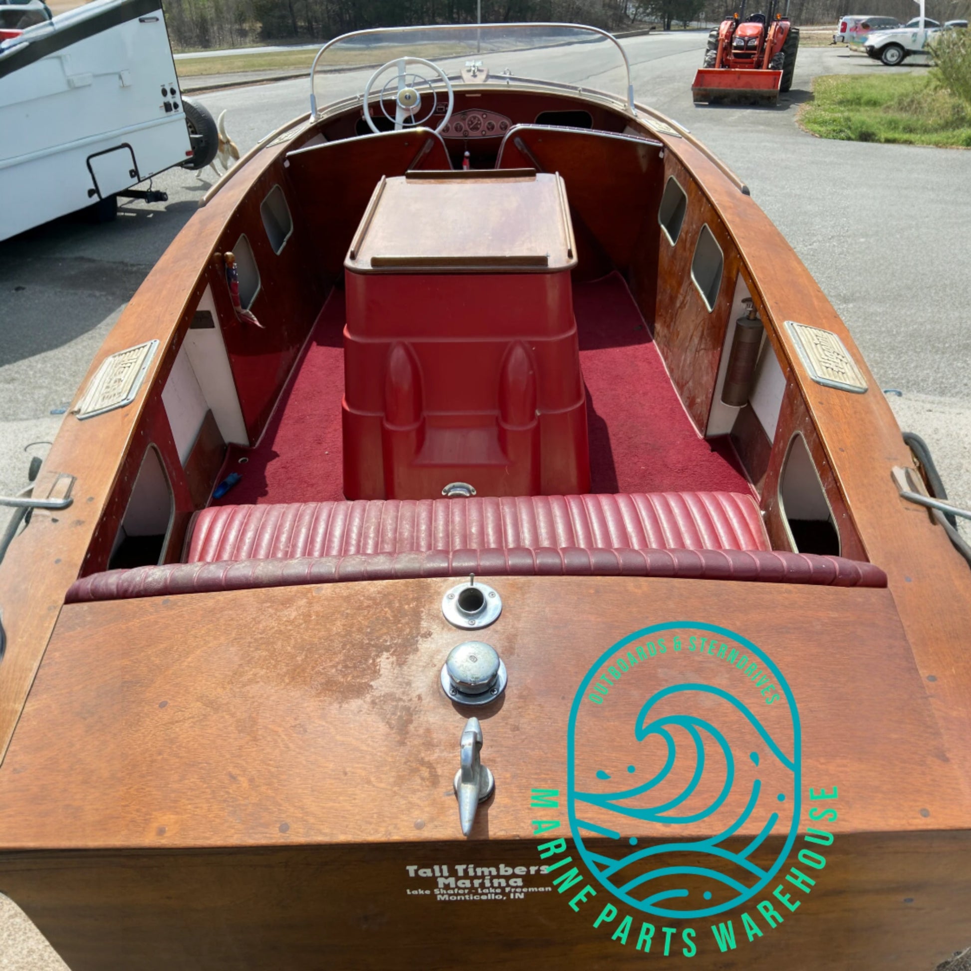 1954 HIggins 17' Runabout Boat