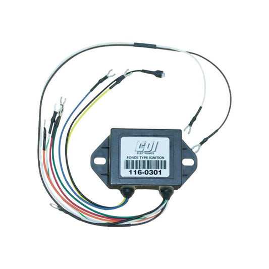 New CDI / Chrysler & Force 1980-1984 9.9 & 15 HP Outboard CD Ignition Pack w/o Plug # 116-0301
