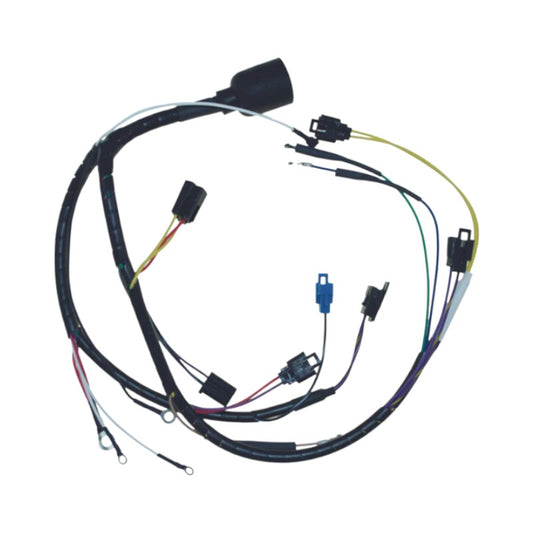 New CDI  Johnson & Evinrude 1969 Wiring Harness 3 Cyl. 55 HP Cross Flow Engines, Round Plug OEM # 413-9902