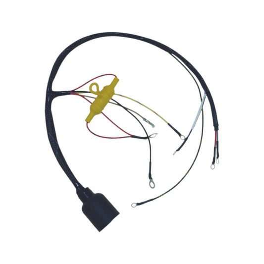 New CDI  Johnson & Evinrude 1973 Wiring Harness 2 Cyl. 50 HP Cross Flow Engines, Round Plug OEM # 413-5776