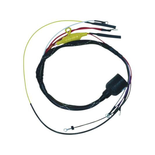 New CDI  Johnson & Evinrude 1974-1976 Wiring Harness 4 Cyl. 85-135 HP Cross Flow Engines, Round Plug OEM # 413-9918