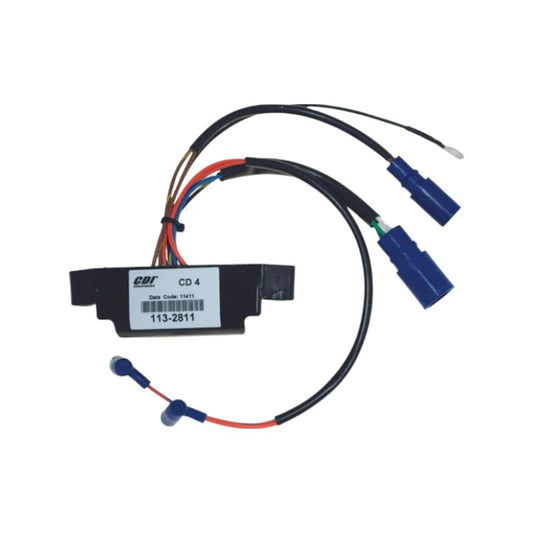 New CDI  Johnson & Evinrude 1985-1986 Power Pack 4 Cyl. No RPM Limit 90-115 HP OEM # 113-2811