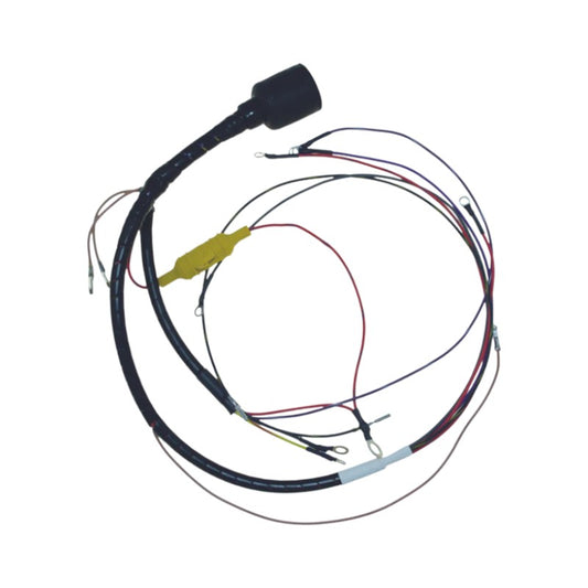 New CDI / Johnson & Evinrude 1985-1987 Wiring Harness 4 Cyl. 88-115 HP Cross Flow Engines, Twin Power Packs, Round Plug OEM # 413-5253