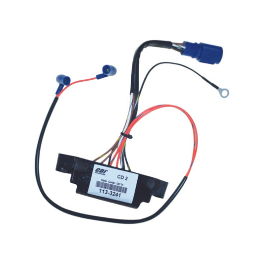 New CDI  Johnson & Evinrude 1985-1988, 1992-2001 Power Pack 2 Cyl. Engines with a 2 Wire Timer Base, 5800 RPM Limit 8-55 HP OEM # 113-3241