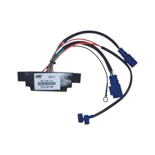 New CDI  Johnson & Evinrude 1986-1987 Power Pack 4 Cyl. Cross Flow Engines, No RPM Limit 88-110 HP OEM # 113-3110
