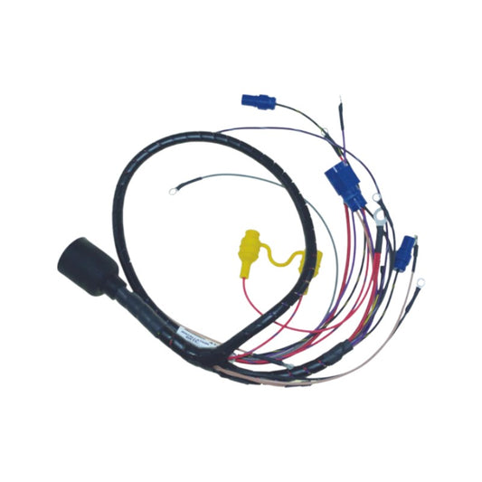 New CDI  Johnson & Evinrude 1986-1987 Wiring Harness 4 Cyl. 90-110 HP Cross Flow Engines, Round Plug OEM # 413-3036