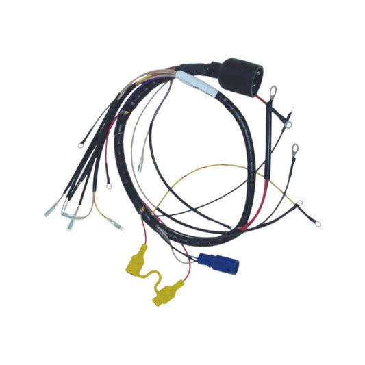 New CDI  Johnson & Evinrude 1988-1990 Wiring Harness 6 Cyl. 185-225 HP Loop Charged Engines w Quick Start & S.L.O.W., Round Plug OEM # 413-3282