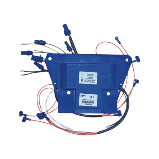 New CDI  Johnson & Evinrude 1988-1992 Power Pack 8 Cyl. Loop Charged Engines w Quick Start & S.L.O.W., 6700 RPM Limit 250-300 HP OEM # 113-4035