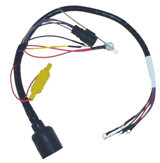 New CDI  Johnson & Evinrude 1988 Wiring Harness 3 Cyl. 60-75 HP Cross Flow Engines, Round Plug OEM # 413-3444