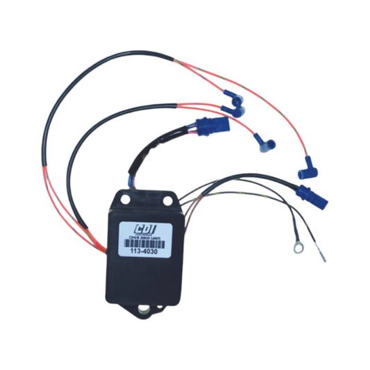 New CDI  Johnson & Evinrude 1989-1997 Power Pack 4 Cyl. Cross Flow Engines, 5800 RPM Limit 65-115 HP OEM # 113-4030