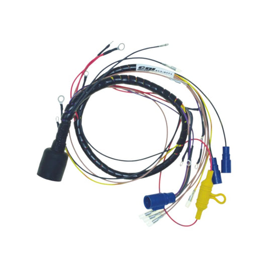 New CDI  Johnson & Evinrude 1991 Wiring Harness 6 Cyl. 185-225 HP Round Plug w Quick Start & S.L.O.W. OEM # 413-4171
