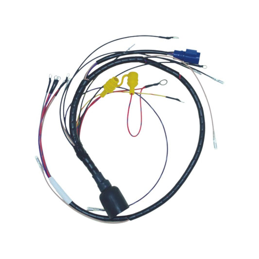 New CDI  Johnson & Evinrude 1992-1998 Wiring Harness 4 Cyl. 65-115 HP Cross Flow Engines, Round Plug OEM # 413-4390