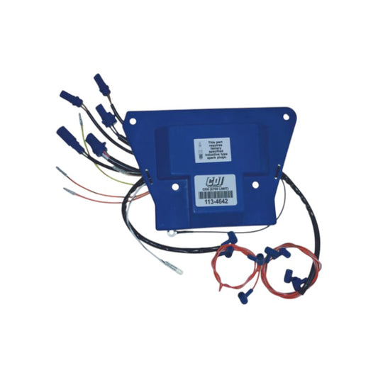 New CDI  Johnson & Evinrude 1993-1997 Power Pack 8 Cyl. Loop Charged Engines w Quick Start & S.L.O.W., 6700 RPM Limit 250-300 HP OEM # 113-4642