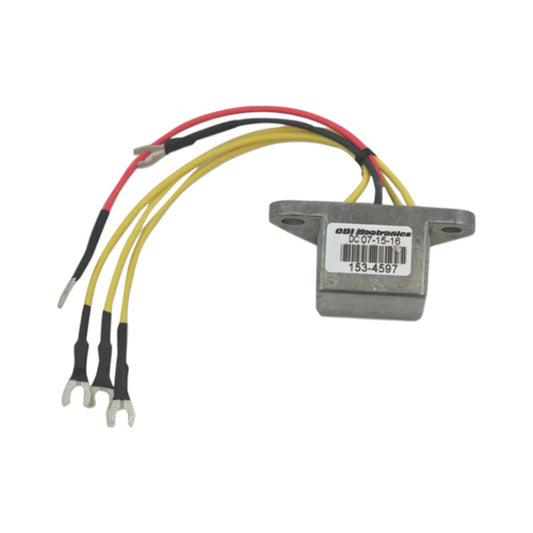New CDI  Johnson & Evinrude 1993-2001 Rectifier 2 Cyl. 4 Wire Replacement Bullet Connectors 9.9-15 HP Part # 153-4597