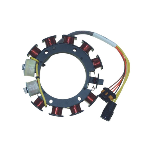 New CDI / Johnson & Evinrude 1995-2006 Stator 4 Cyl., 20 amp 60 Degree Engines, w/ Quick Start & S.L.O.W. 80-115 HP Part # 173-4849