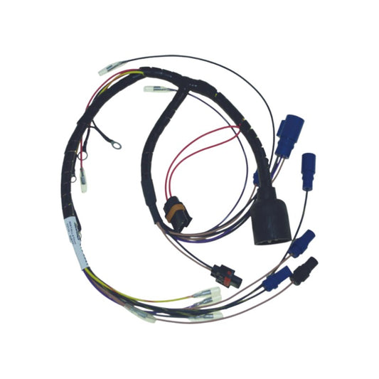 New CDI  Johnson & Evinrude 1995 Wiring Harness 6 Cyl. 200-225 HP Loop Charged Engines, Round Plug w Quick Start & S.L.O.W. OEM # 413-5241