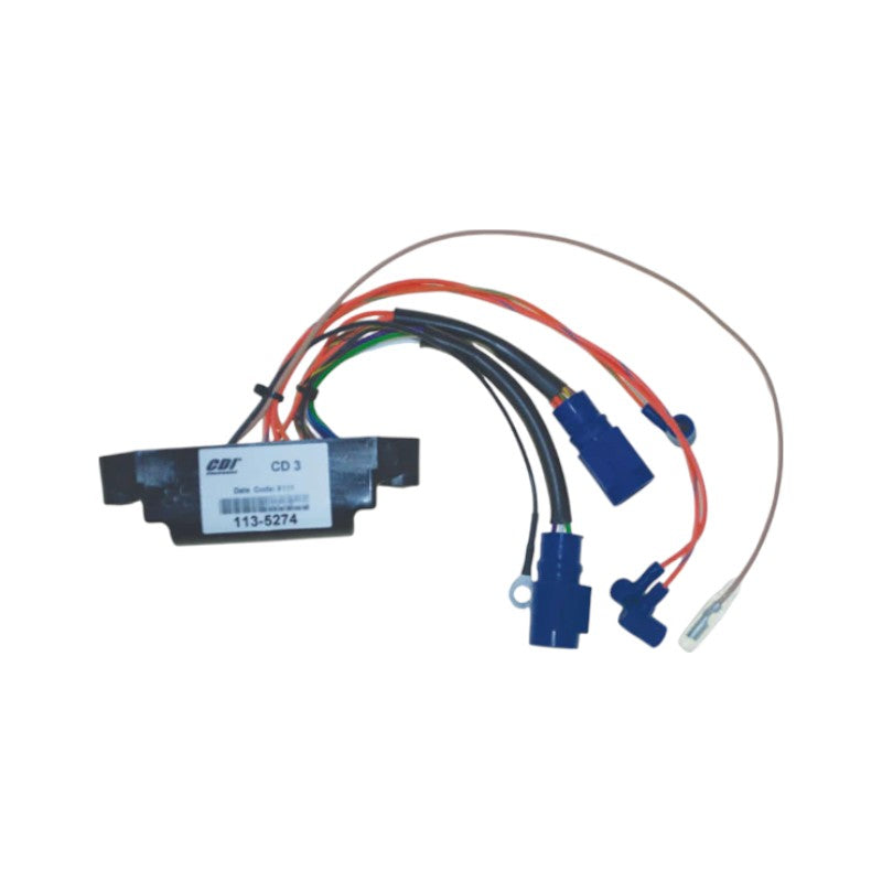 New CDI  Johnson & Evinrude 1996-2001 Power Pack 3 Cyl. w S.L.O.W., 6700 RPM Limit 65 HP OEM # 113-5274