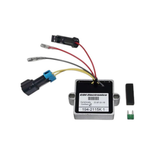 New CDI  Mercury 1999-2007 25,30-60 HP, V6 135-240 HP Double Plug Outboard Voltage Regulator Part # 2115K1