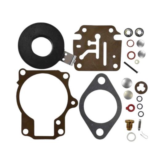 New EMP  Johnson & Evinrude BRP 2-cyl, 18-55 Hp  3-cyl, 60-75 HP Outboard Carburetor Repair Kit (1969 & Up) Part # 396701