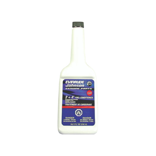 New OEM Johnson & Evinrude 2+4 8oz Fuel Conditioner Outboard Part # 766216