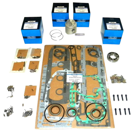 New Outboard Powerhead Rebuild Kit - Mercury & Mariner  40/45/50 HP 4-Cylinder (1970-1997)