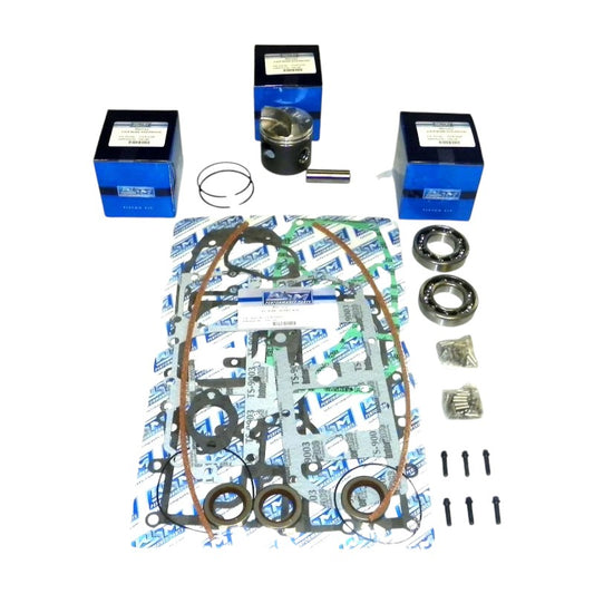 New Outboard Powerhead Rebuild Kit - Mercury & Mariner 50/60 HP 3-Cylinder Crossflow (1984-1990)