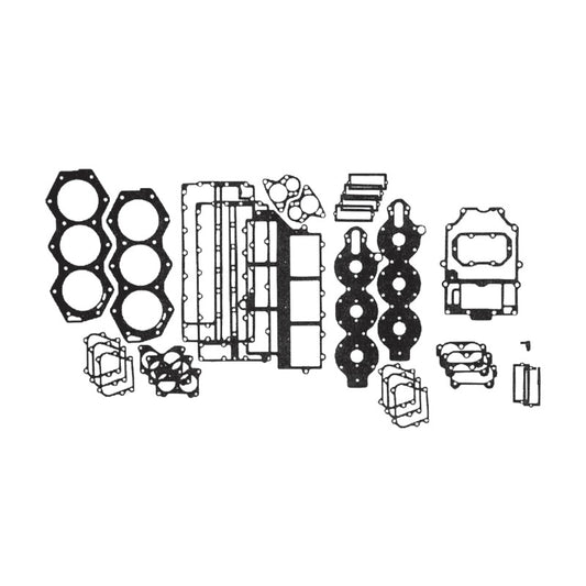 New Pro Marine / Johnson & Evinrude 1977-1991 V6 Crossflow 150-200 HP Crossflow Flatback Powerhead Gasket Set OEM# 0391988