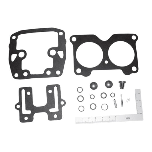 New Red Rhino / Johnson & Evinrude Viton V4/V6, 4/6 CYL Crossflow Carburetor Kit  OEM # 439076