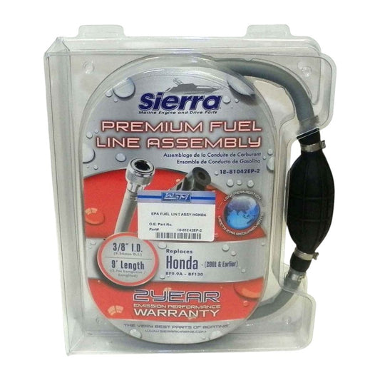 New Sierra / Honda Outboard 9' Silverado Fuel Line Assembly OEM # 17700-ZW9-010/020
