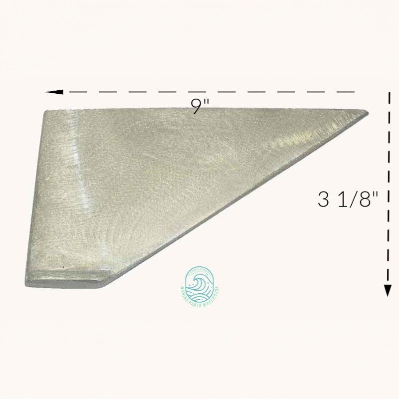 New Skeg Depot _ Mercury & Mariner All Years 40-70 HP 2-Stroke Straight Back Replacement Outboard Skeg