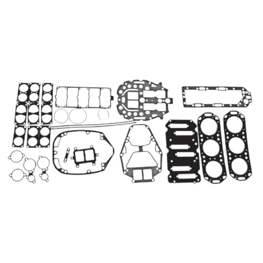New WSM _ Mercury & Mariner 1991 ONLY V6 2.5L 150-200 HP Outboard Powerhead Gasket Kit OEM # 27-815791A92 (500-216) 