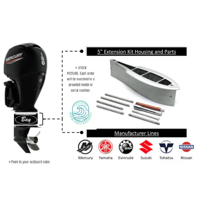 New Yamaha F50-F70HP & T60HP Outboard Extension Kit